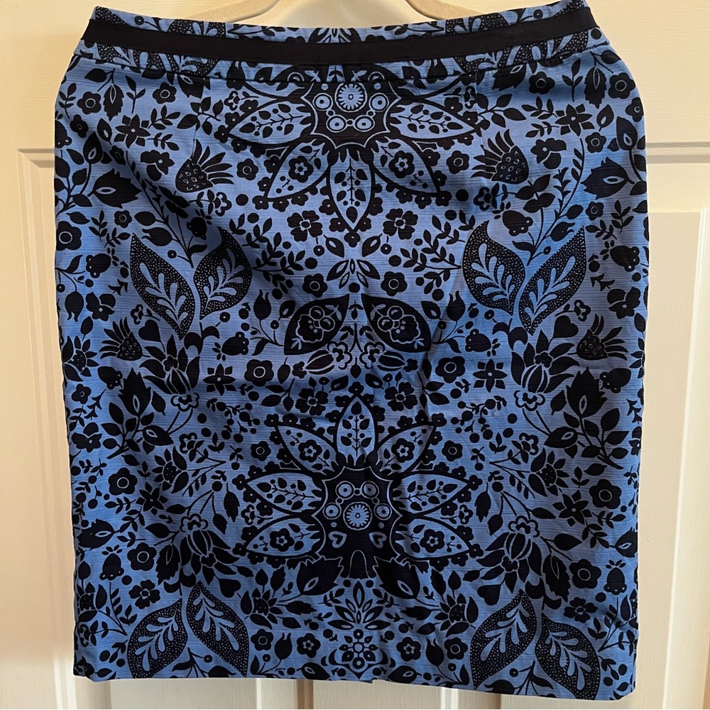 Navy Boden Blue Pencil Skirt Career Wear Size 8P